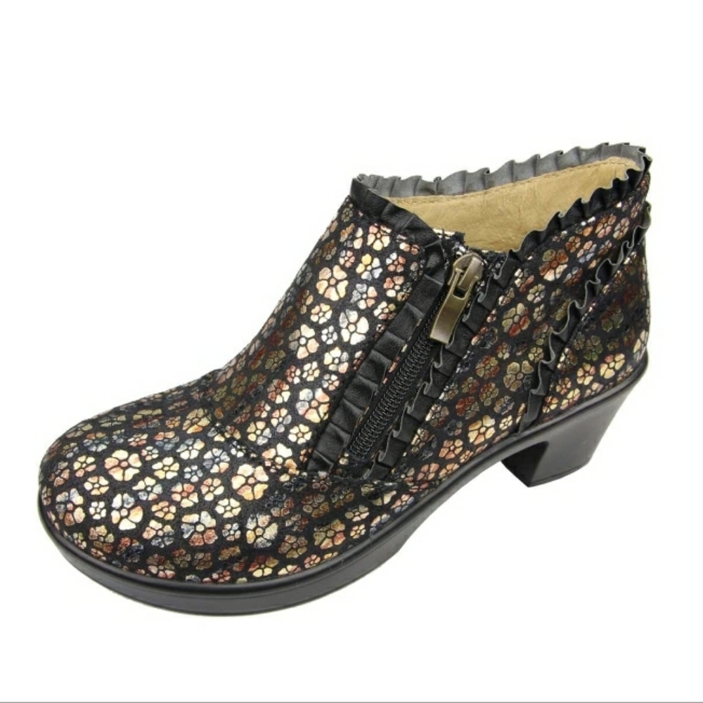 Alegria Hannah Autumn Poppy  floral booties size 40 eur
